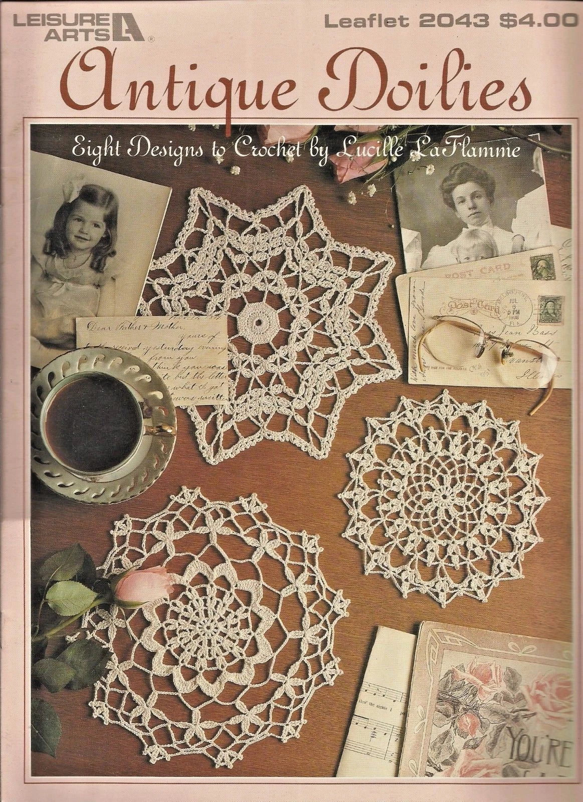 Antique Doilies Crochet Patterns Star Round Pineapple Styles Lucille La Flamme