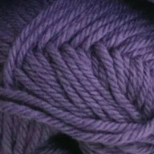 Close-up of a ball of purple yarn