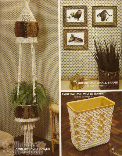 Accents Macrame Vintage Home Decor with Weaving Pattern Book