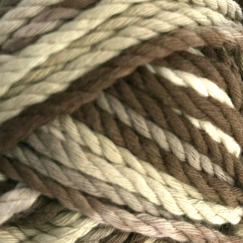 Ball of yarn with a label on a white background