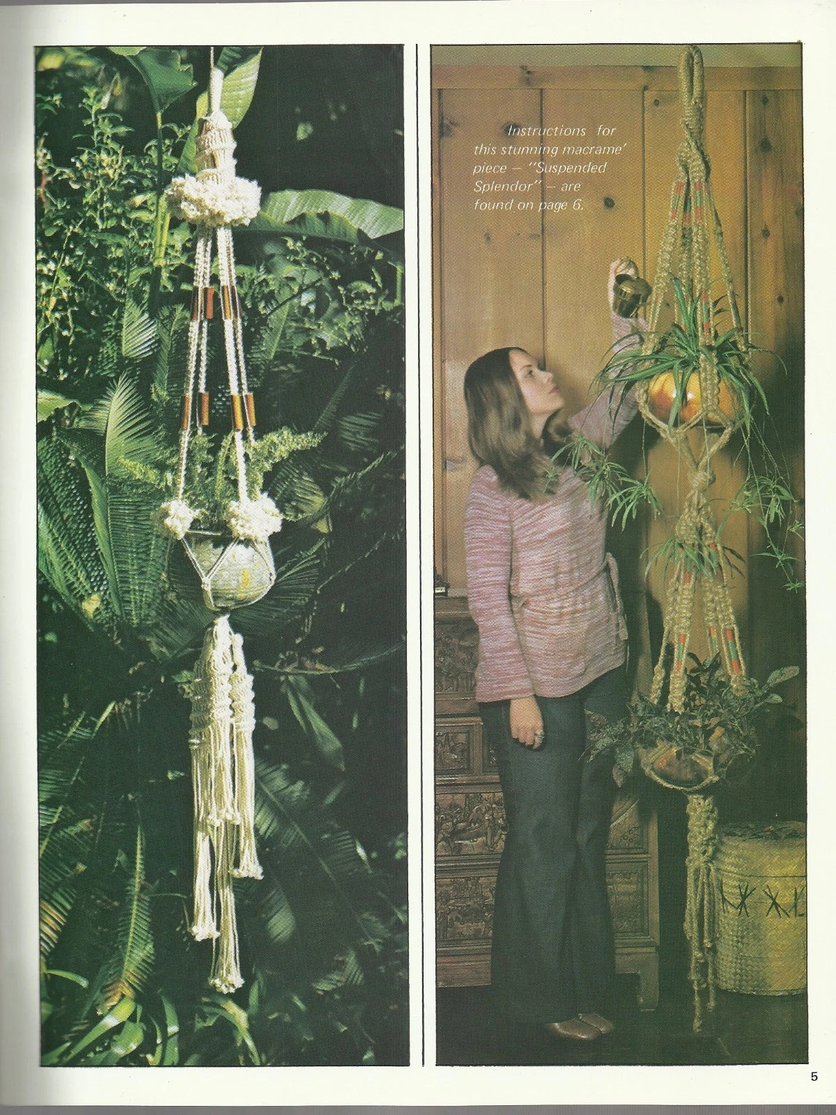 Macrame Plus Vintage Pattern Projects Instruction Book