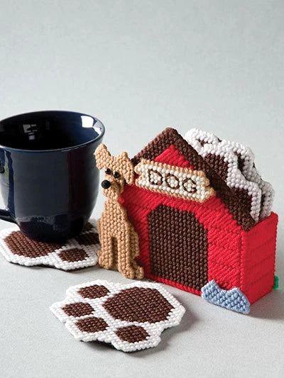 A Dozen Coaster Sets - Plastic Canvas Pattern Booklet