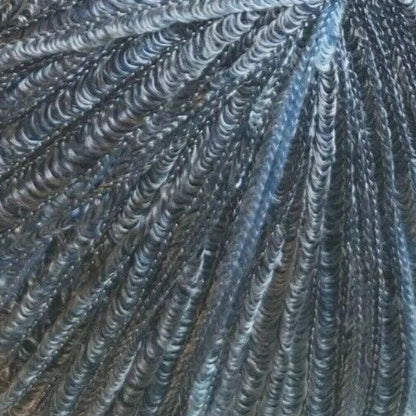 Close-up of peacock feather with intricate patterns