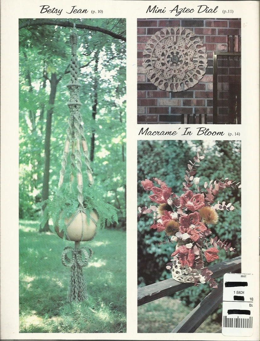Together Let's Knot Macrame Vintage Pattern Booklet