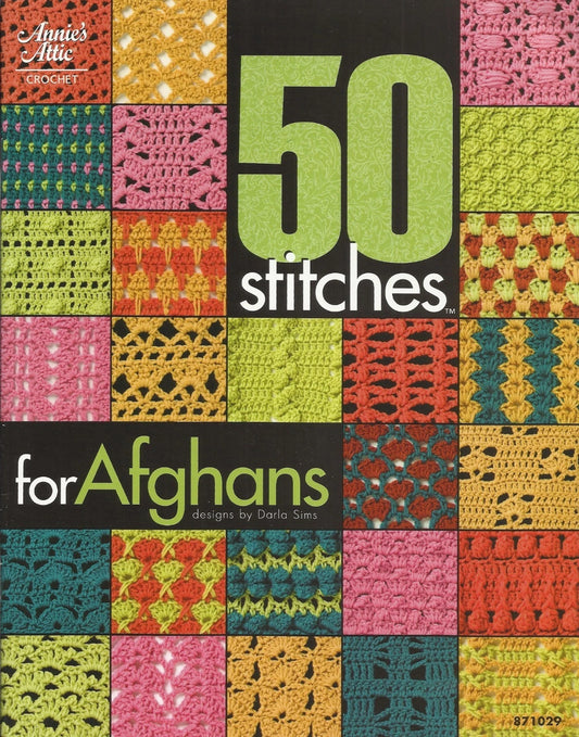 50 Stitches for Afghans Crochet Instruction Pattern Book Annie's Attic