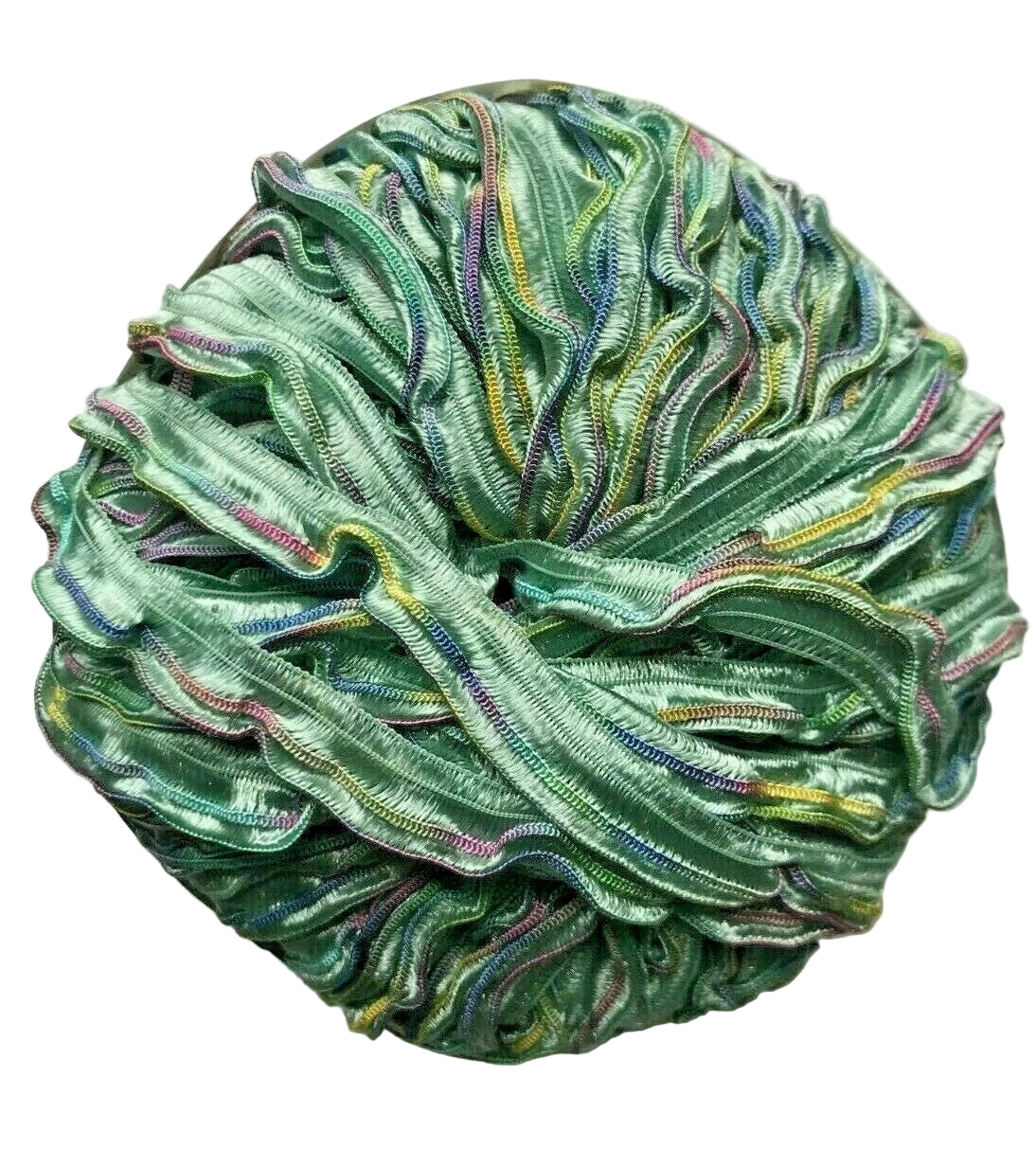 Multicolored textured ball on a white background
