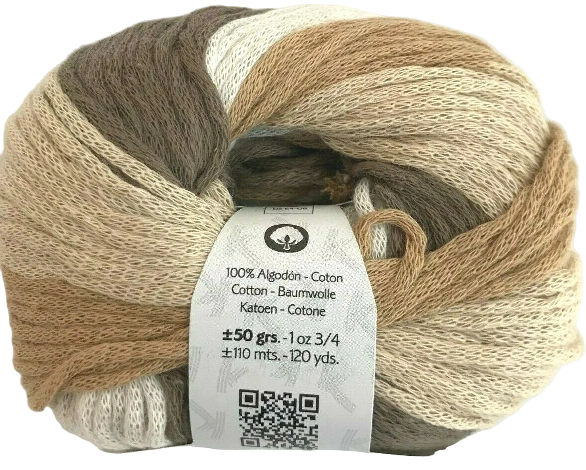 Ball of yarn with a label on a white background