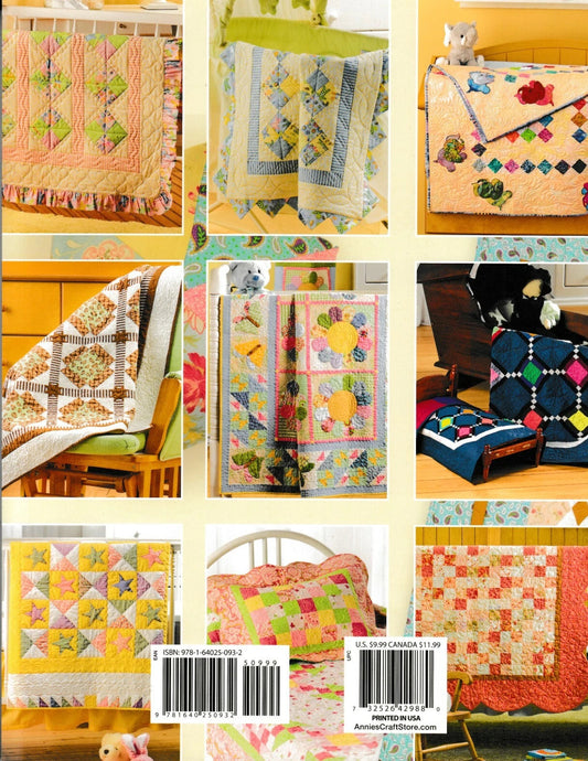 Collage of various colorful quilts and patchwork patterns.