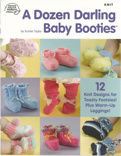 A Dozen Darling Baby Booties - Knitting Instruction Pattern Book