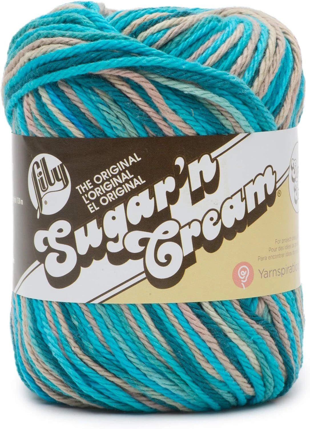 Lily Sugar ‘n Cream - Pebble Beach Ombre 3oz Yarn Skein