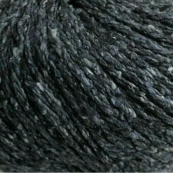 Close-up of dark gray yarn ball