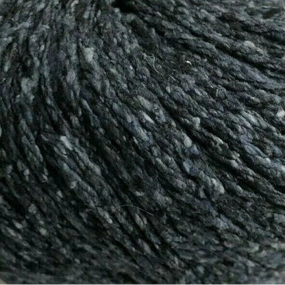 Close-up of dark gray yarn ball