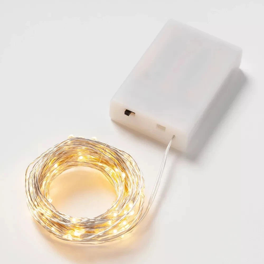 29' String Fairy Lights Soft White USB / Battery by Room Essentials