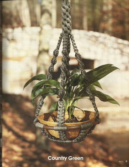 A New Look For Plant Hangers - Claire Lavin Pattern Instruction #8303