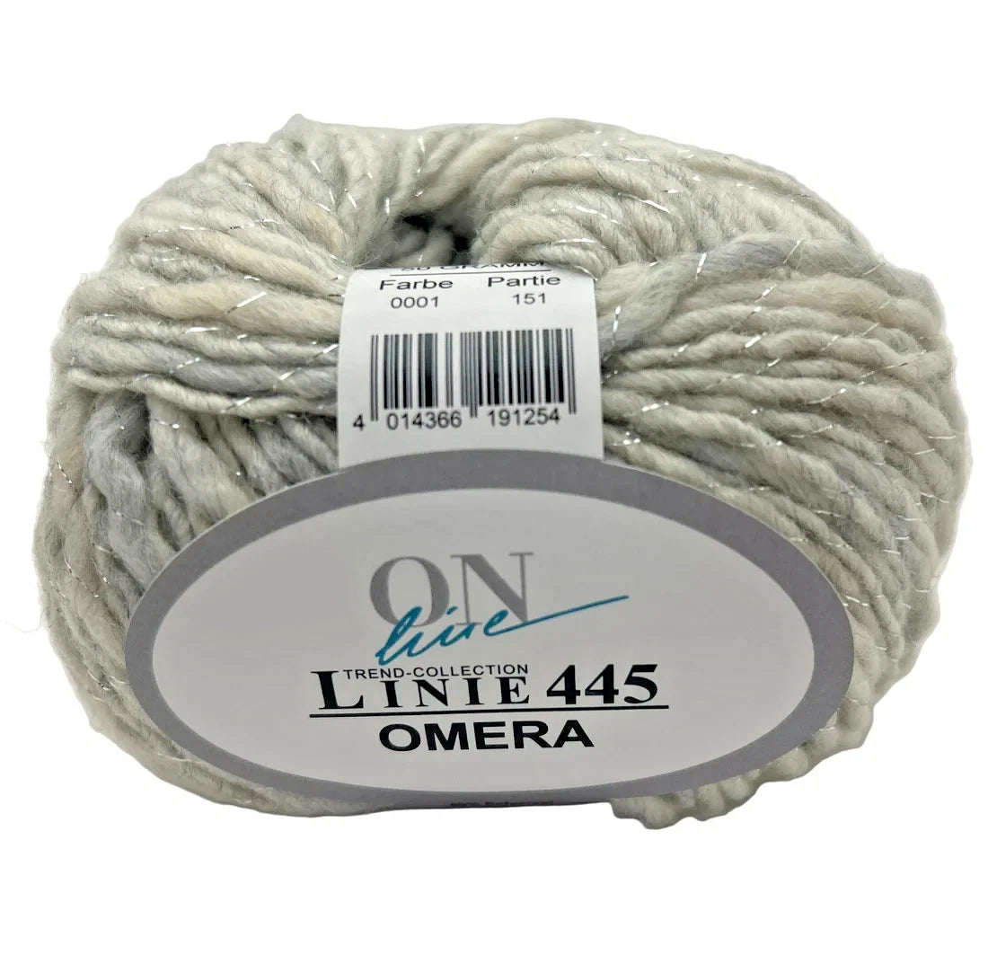 Ball of yarn with a label on a white background