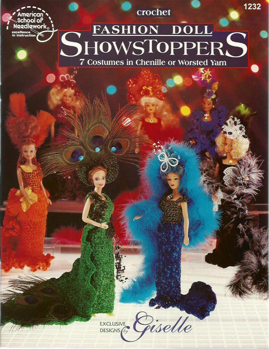 Fashion Doll Showstoppers Crochet Costume Gown Patterns for Barbie