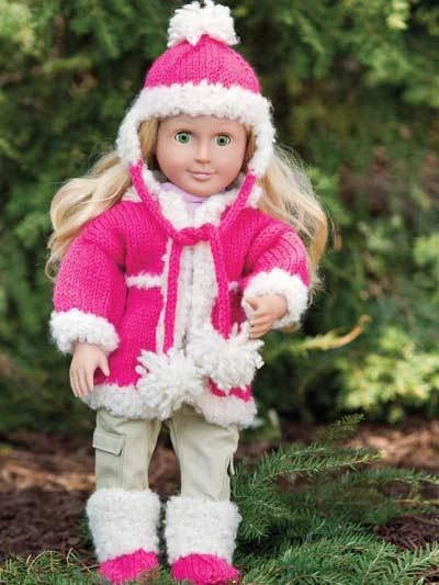 Easy Simply Stylish Outfits for 18" Dolls - Andra-Knight-Bowman Knitting Pattern Book