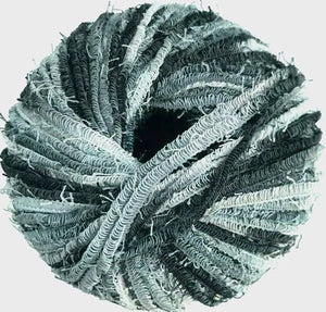 Close-up of a ball of yarn with textured surface