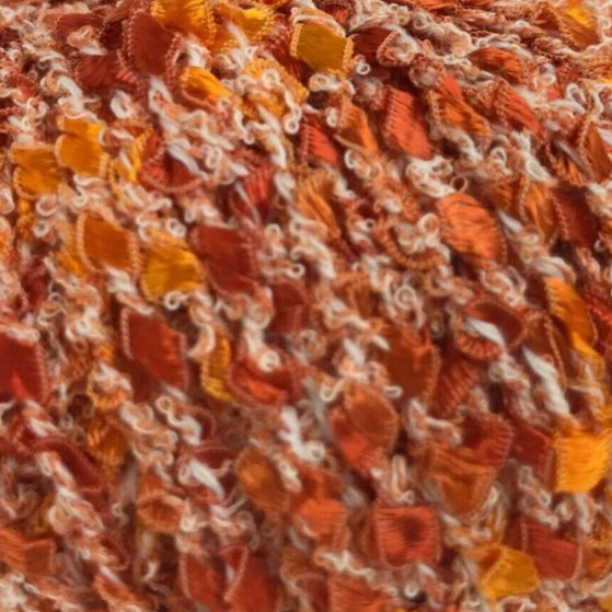 Textured orange and white ball on a white background