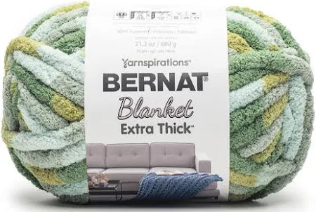 Bernat Blanket Extra Thick Yarn - Forest Sage 600g